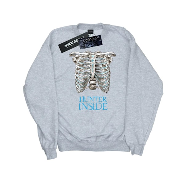 Supernatural Dam/Damer Hunter Inside Sweatshirt S Heather G Heather Grey S