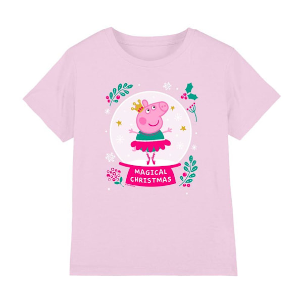 Greta Gris Barn/Kids Magisk Jul T-Shirt 12-13 År Light Pink 12-13 Years