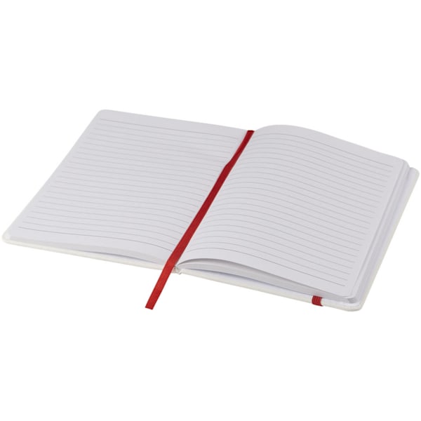 Bullet A5 Spectrum Notebook med elastisk rem En storlek Vit/Röd White/Red One Size