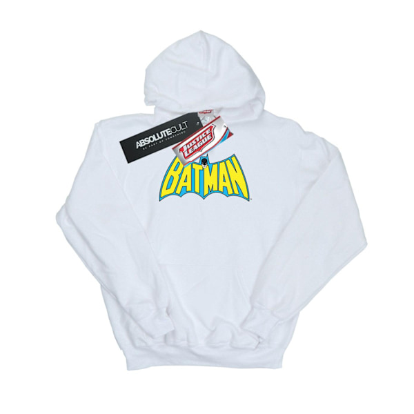 DC Comics Dam/Kvinnor Batman Retro Logo Hoodie M Vit White M