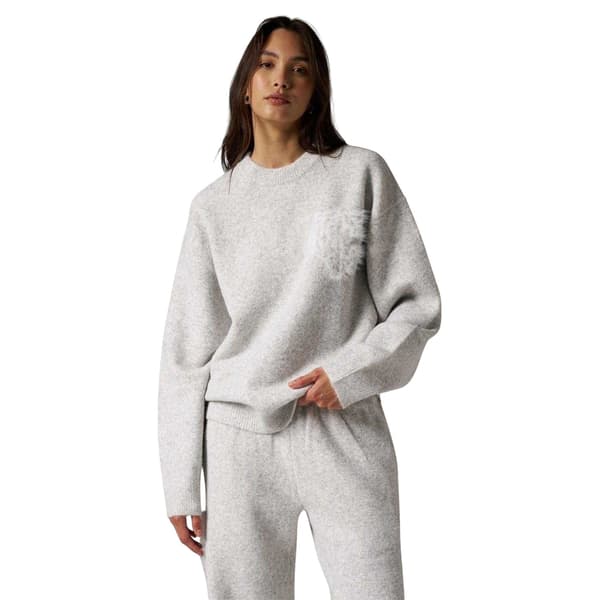 Couture Dam/Dam Fluffig Vintertröja Topp 12 UK Grå Grey 12 UK