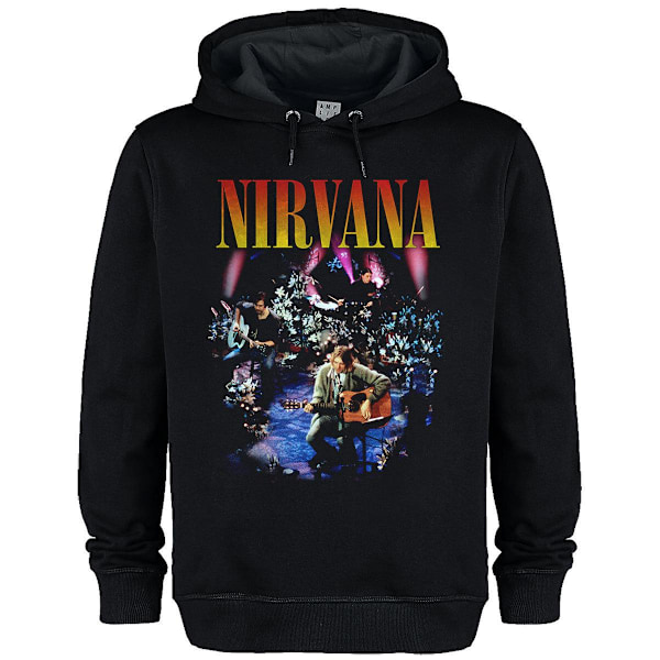 Amplified Unisex Vuxen Live In New York Nirvana Hoodie XS Svart Black XS