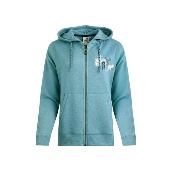 Weird Fish Dam/Dam Franchises Dogs Miljövänlig Full Zip Mineral Blue 18 UK