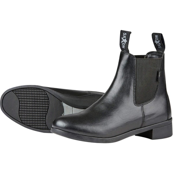 Saxon Unisex Syntovia Jodhpur Boots 10 UK Black Black 10 UK