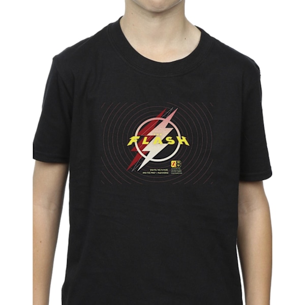 DC Comics Boys The Flash Lightning Logo T-shirt 7-8 år Svart Black 7-8 Years