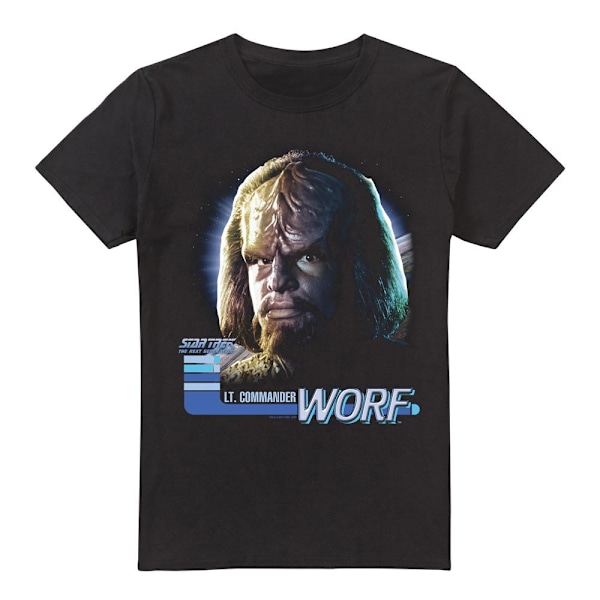 Star Trek Herr The Next Generation Worf T-Shirt 5XL Svart Black 5XL