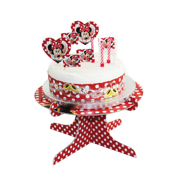 Disney Polka Dot Minnie Mouse Tårtdekorationsset (20-pack) Red/White One Size
