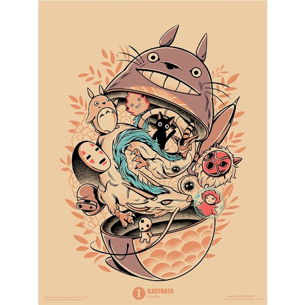 Ilustrata My Neighbour Matryoshka Print 40cm x 30cm Peach/Lila Peach/Purple/Blue 40cm x 30cm