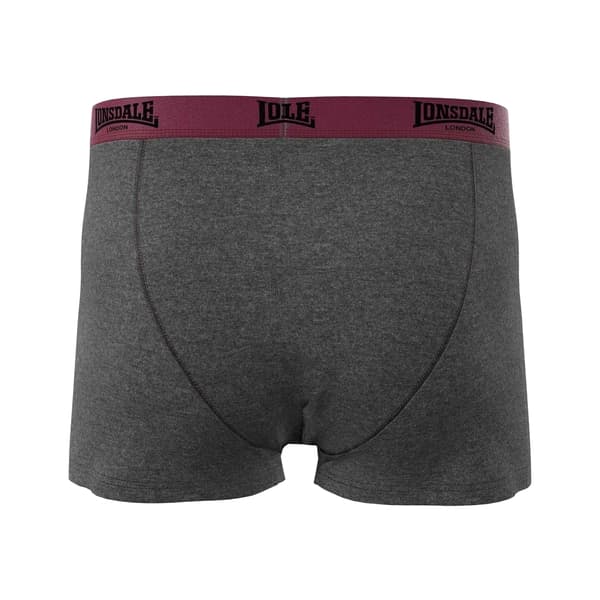Lonsdale Boxershorts för män (2-pack) S Rost/Antracit Rust/Charcoal S