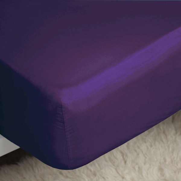 Belledorm Easycare Percale Lakan med resår 198cm x 198cm Mauve Mauve 6ft 6in