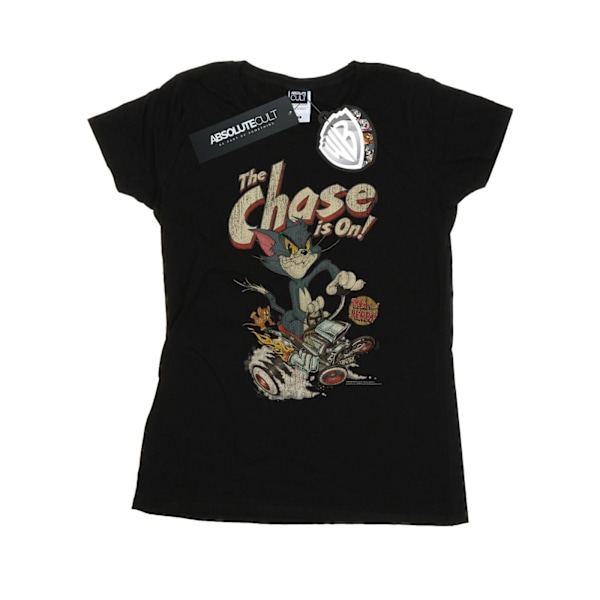 Tom And Jerry Dam/Damer The Chase Is On Bomull T-shirt L Svart Black L