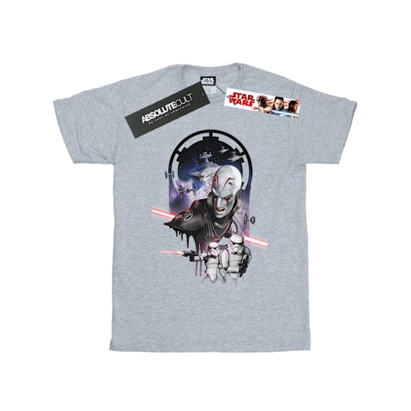 Star Wars Boys Rebels The Grand Inquisitor T-Shirt 12-13 år Sports Grey 12-13 Years