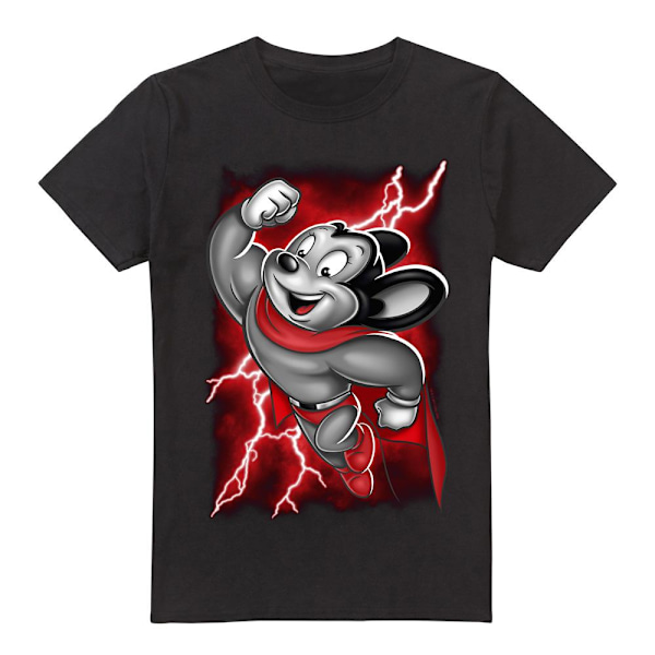 Mighty Mouse Herr Mighty Storm T-Shirt 4XL Svart Black 4XL