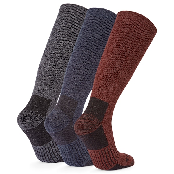 TOG24 Herr Villach Trekkingstrumpor (3-pack) 9 UK-11 UK Mörk G Dark Grey Marl/Port/Dark Indigo 9 UK-11 UK