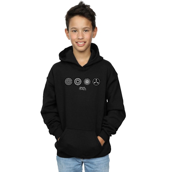 Fantastic Beasts Boys Circular Icons Hoodie 5-6 år Svart Black 5-6 Years