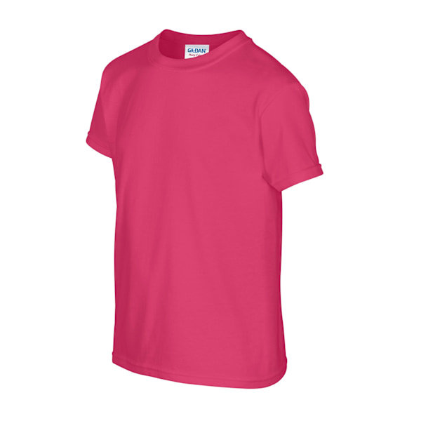 Gildan Barn/Barn Plain Bomull Tung T-shirt 12-13 År Heliconia Heliconia 12-13 Years