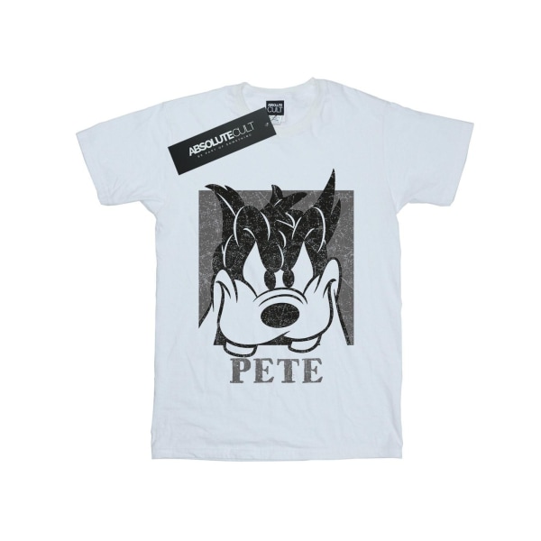 Disney Mens Pete Cropped Head T-shirt XL Vit White XL
