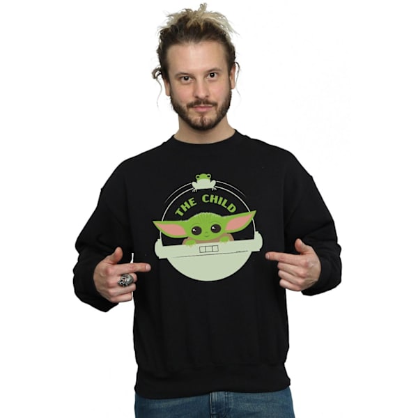 Star Wars Herr The Mandalorian The Child And Frog Sweatshirt 4X Black 4XL