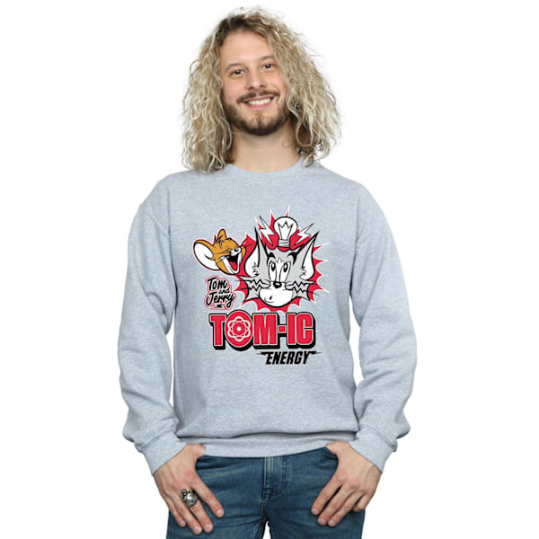 Tom And Jerry Tomic Energy Sweatshirt S Sports Grey för män Sports Grey S