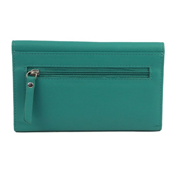 Eastern Counties Leather Connie Snake Print Läderplånbok En Storlek Turquoise/Black One Size