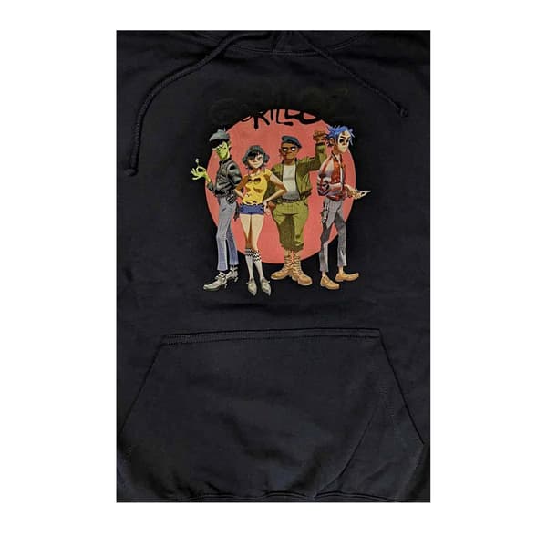Gorillaz Unisex Vuxen Grupp Circle Rise Pullover Hoodie M Marinblå Navy Blue M