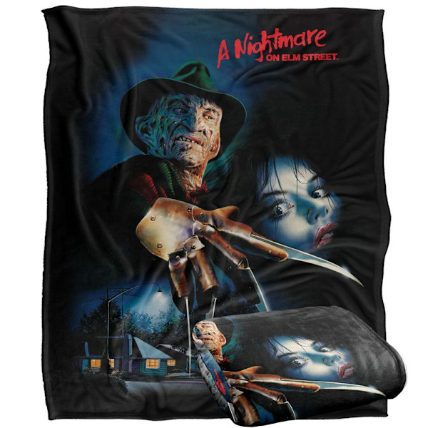 Mardröm på Elm Street Poster Freddy Krueger Filt One Size Multicoloured One Size