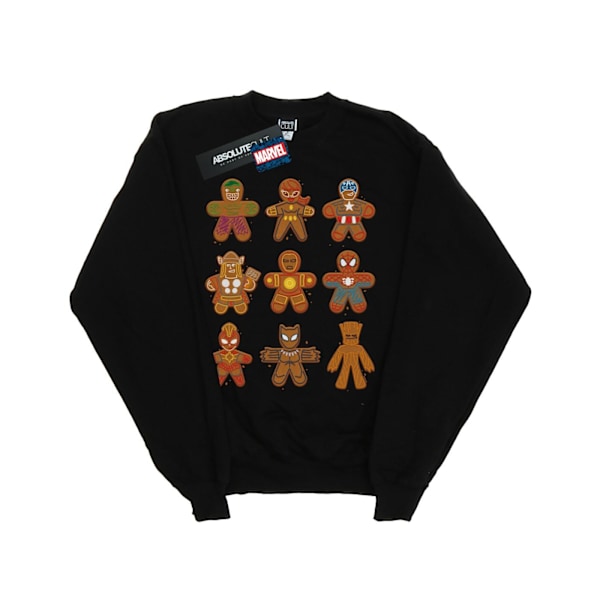 Marvel Jul Pepparkaka Sweatshirt för Herr Avengers XL Svart Black XL