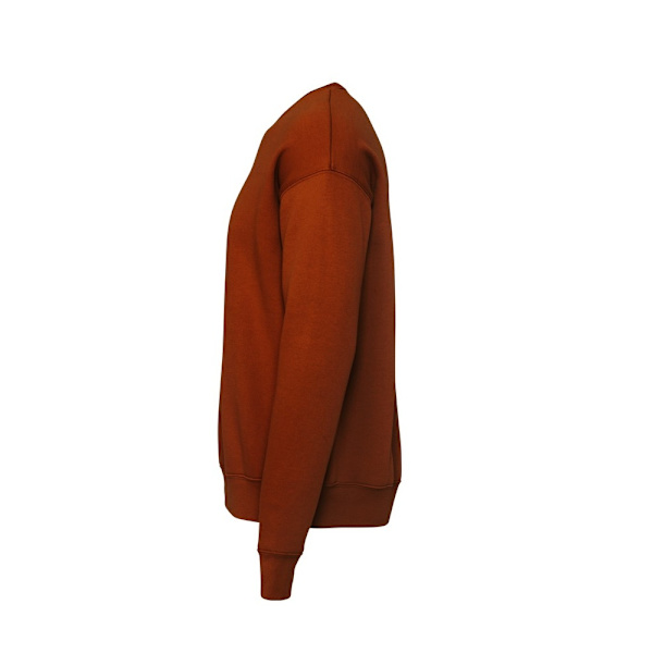 Bella + Canvas Unisex Vuxen Fleece Drop Shoulder Sweatshirt L B Brick L