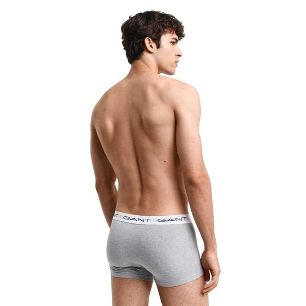 Gant Herr Slim Boxer Shorts i Bomullsblandning (3-pack) M Grå Grey M