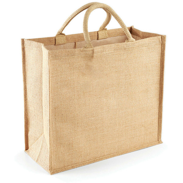 Westford Mill Jumbo Jute Shopper Bag (29 liter) (2-pack) På Natural One Size