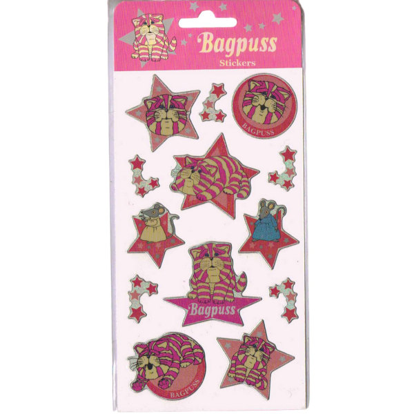 Bagpuss Fun Sticker Sheet (Pack med 3) One Size Rosa/Beige Pink/Beige One Size