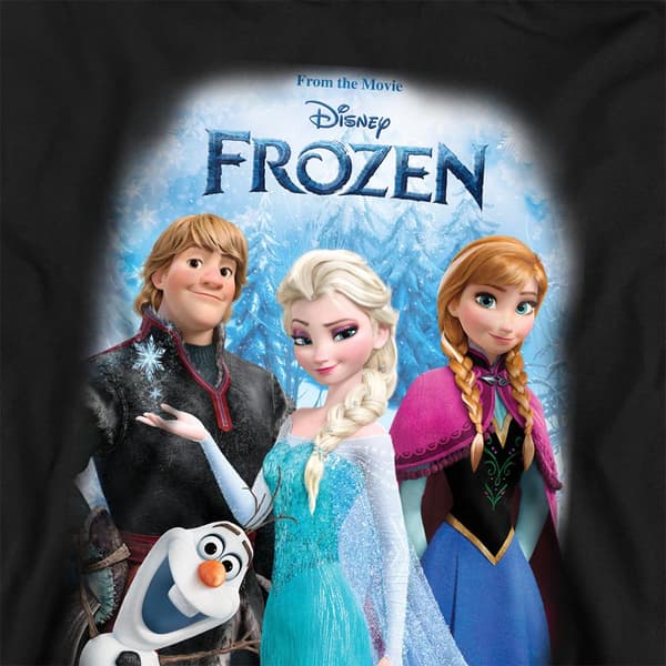 Frozen Barn/Barn Poster Pullover Hoodie 7-8 År Marinblå Navy 7-8 Years