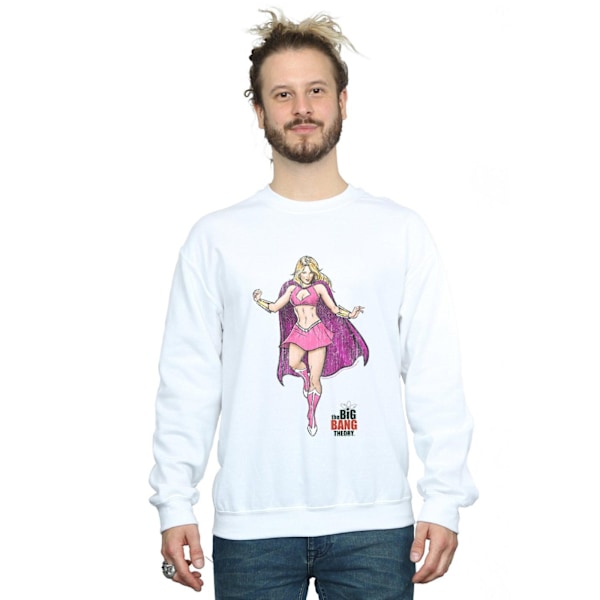 The Big Bang Theory Herr Penny Superhjälte Sweatshirt L Vit White L