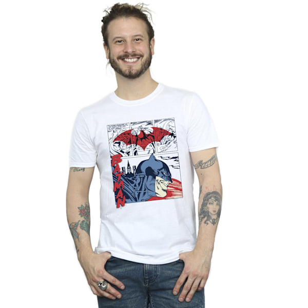 DC Comics Batman Comic Strip T-shirt L Vit White L