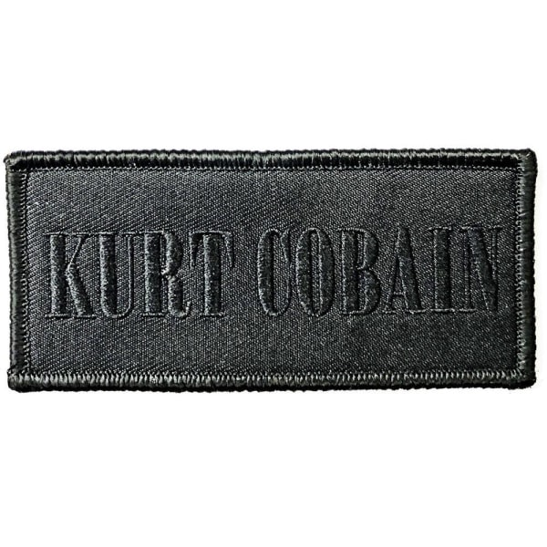 Kurt Cobain Logotyp Strykjärn På Patch One Size Svart Black One Size