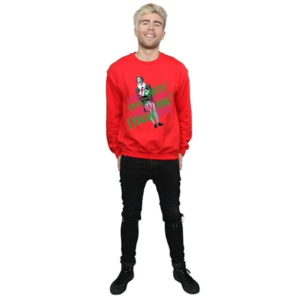 Elf Herr Santa´s Coming Sweatshirt L Röd Red L