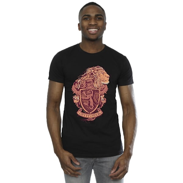 Harry Potter Herr Gryffindor Sketch Crest T-shirt 4XL Svart Black 4XL