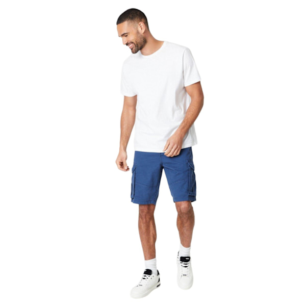 Maine Herr Cargo Shorts 34R Mid Blue Mid Blue 34R