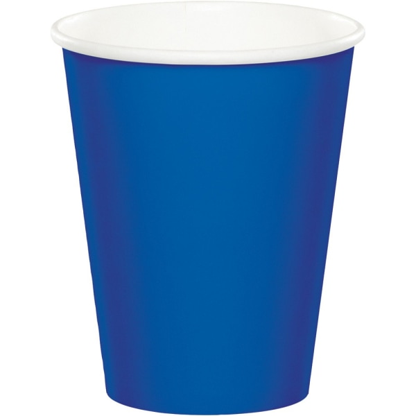 Creative Party Paper Disponibel Cup (Pack med 8) One Size Cobolt Cobalt/White One Size
