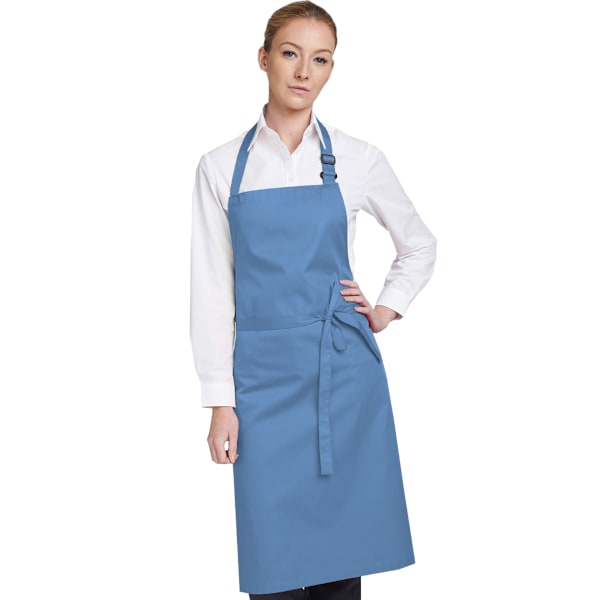 Dennys Flerfärgad Haklappsförkläde 28x36 tum En Storlek Mörkblå Mid Blue One Size