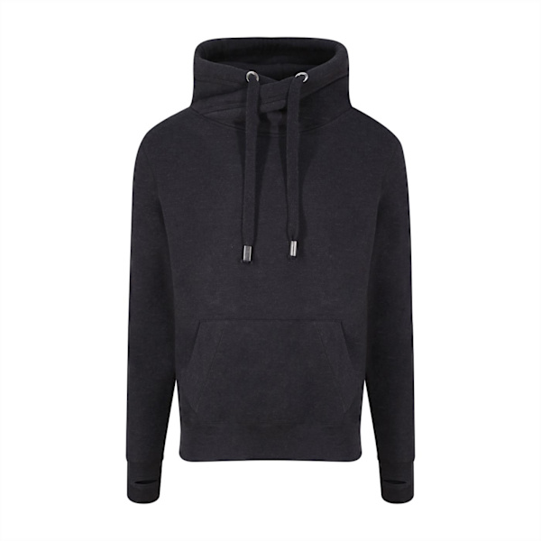 AWDis Hoods Herr Cross Neck Hoodie M Black Smoke Black Smoke M