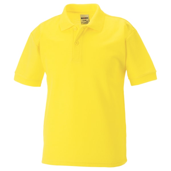 Jerzees Schoolgear Barn 65/35 Pique Poloshirt (2-pack) Yellow 5-6