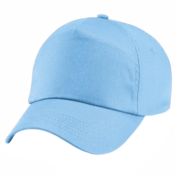 Beechfield Unisex Original 5-Panel Baseballkeps i enfärgad design, One Size Sky Blue One Size