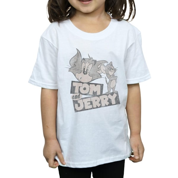 Tom och Jerry Girls Wink Bomull T-shirt 12-13 år Vit White 12-13 Years