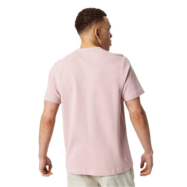 Jack Wills Herr Logotyp Våffelstickad T-shirt S Cool Rosa Cool Pink S