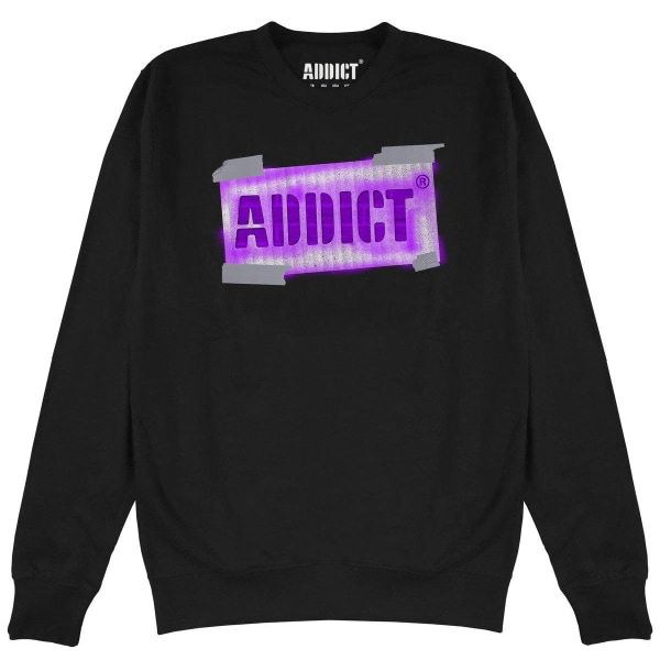 Addict Unisex Vuxen Graffiti Sweatshirt XL Svart Black XL
