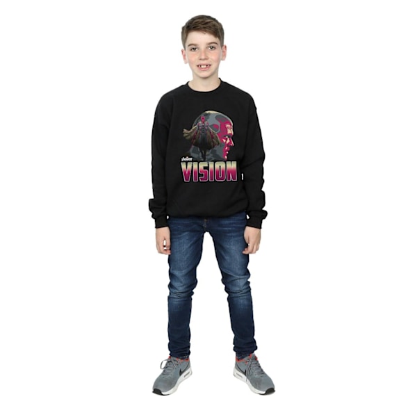 Marvel Boys Avengers Infinity War Vision Karaktär Sweatshirt 1 Black 12-13 Years