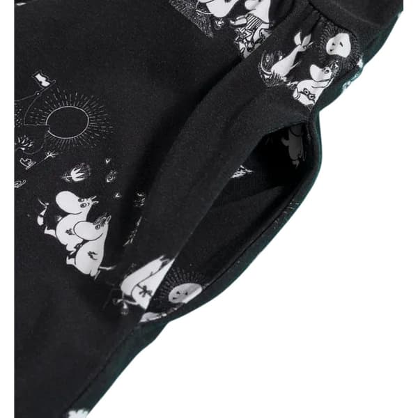 Mumin Dam All-Over Print Smockklänning S Svart Black S