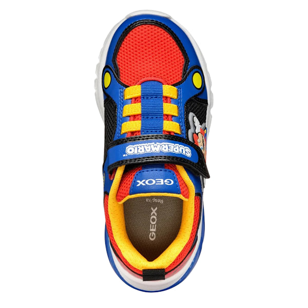 Geox Pojkar Ciberdron Super Mario Gymnastikskor 8.5 UK Barn Royalblå Royal Blue/Red 8.5 UK Child