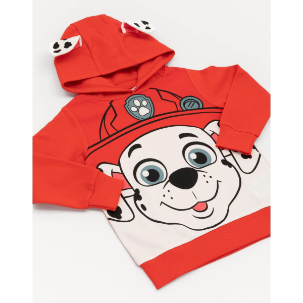 Paw Patrol Childrens/Kids Marshall 3D Ears Hoodie 4-5 Years Red Red/White 4-5 Years